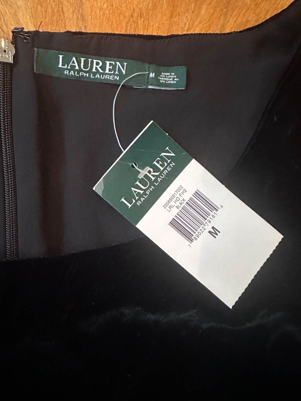 Ralph Lauren M Black Velvet Cold Shoulder Top Blouse Whimsigoth Romantic Holiday - Picture 2 of 6